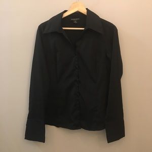 Black button down shirt